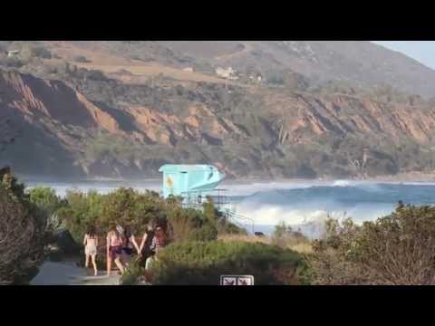 Surfing in North LA during solid South Swell July 4th weekend