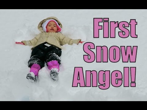 First Snow Angel- February 21, 2015 ItsJudysLife Vlogs