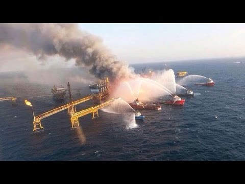 Video exclusivo de explosión en plataforma de Pemex