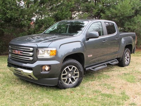 2015 GMC Canyon SLE All Terrain Start Up, Road Test, and In Depth Review