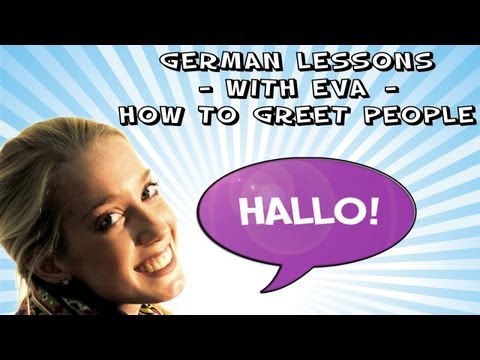 German lesson 1 - how to greet people