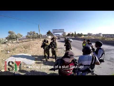 PALESTINIAN ARAB PROVOKES IDF SOLDIERS FOR PRESS - FULL COVERAGE REVEALS THE TRUTH