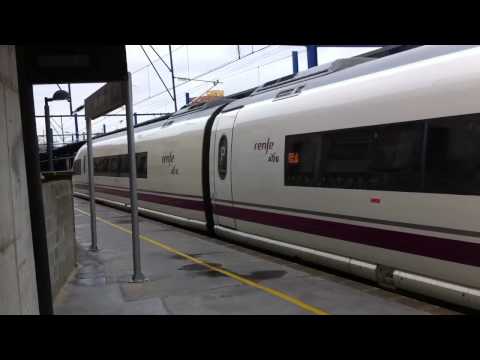 AVE Class 103 (Velaro) and Class 102 (Talgo 350) at Lleida Pirineus