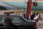 File - US President Barack Obama arrives in Kuala Lumpur, Malaysia on April 26, 2014.