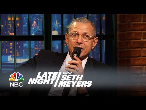 Jeff Goldblum Sings His Own Jurassic Park Theme Lyrics - Late Night with Seth Meyers