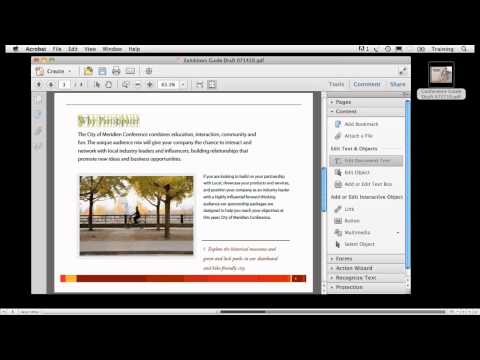 Edit text and other stuff in pdf file with Adobe Acrobat Pro X (2011)