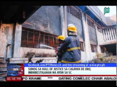 News@6: Sunog sa hall of justice sa Cagayan de Oro, sinadya raw? || Feb. 2, 2015