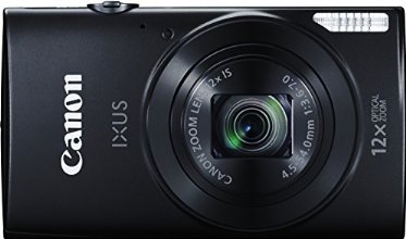 Canon IXUS 170 Digitalkamera (20 Megapixel, 12-fach optisch, Zoom, 24-fach ZoomPlus, opt. Bildstabilisator, 6,8 cm (2,7 Zoll) LCD-Display, HD-Movie 720p) schwarz