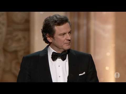 Colin Firth winning Best Actor