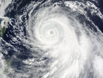 On July 9 at 02:05 UTC the MODIS instrument aboard NASA's Terra satellite captured this image of Typhoon Chan-Hom east of Taiwan.