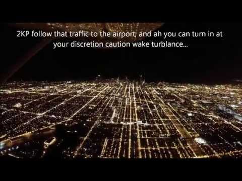 Landing at Chicago O'Hare International Airport, Cessna 172 (NO MUSIC)