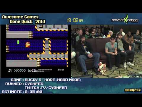 Bucky O' Hare :: SPEED RUN (0:27:50) (Hard) [NES] Live by Cyghfer #AGDQ 2014