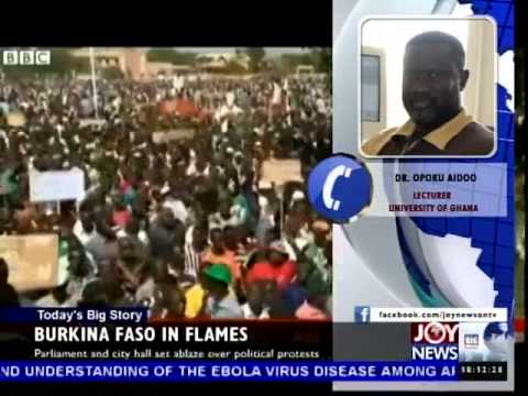 Burkina Faso in Flames - Today's Big Story on Joy News (30-10-14)