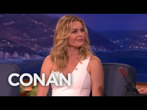 Rebecca Romijn's Nude Body Paint-Off Challenge  - CONAN on TBS