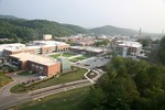 An aerial photo of Oak Ridge National Laboratory located in Oak Ridge, Tennessee, near Knoxville.