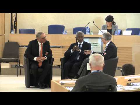 EU's Launch of Adolf Ogi's English-Language Biography, With Special Guest Kofi Annan