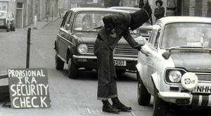 <b>Images from the Belfast Telegraph Troubles Gallery</b>  IRA checkpoint, the early 1970's