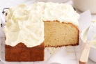 Butter cake with lemon frosting