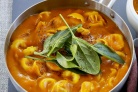 Pumpkin and tortellini soup