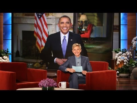 Pres. Barack Obama on Ellen Breaking His Twitter Record