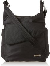 Travelon Anti-Theft Messenger Bag, Black, One Size