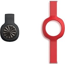 Jawbone UP Move Onyx Activity Tracker with Red Slim Strap Bundle