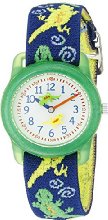 Timex Kids' T72881 "Lizards" Watch with Multi-Colored Fabric Band