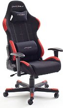 Robas Lund DX Racer1 62501SR8 Fauteuil en nylon avec accoudoirs Noir/rouge 78 x 124-134 x 52 cm