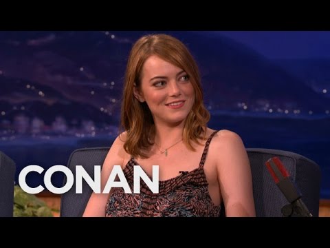 Emma Stone Explained Twitter To Woody Allen  - CONAN on TBS