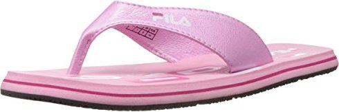 Fila Women's Cammy Light Pink Rubber Flip Flops Thong Sandals - 7 Uk