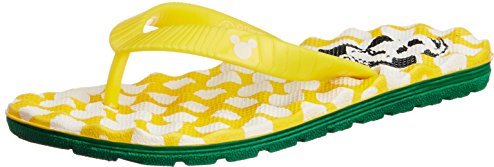 Disney Minnie Girls Yellow and Green Flip Flops - 2 UK