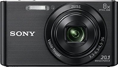 Sony DSCW830B.CE3 Cyber-shot Fotocamera Digitale Compatta con zoom ottico 8x, Nero