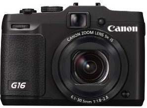 Canon PowerShot G16 EU18 Fotocamera Compatta Digitale 12.1 Megapixel, Nero