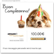 Buono Regalo Amazon.it - E-mail - Un anno in più