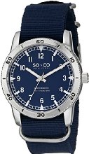 SO & CO New York  Men's 5018A.1 Yacht Club Quartz Blue Nylon Strap Watch