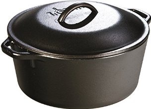 Lodge Mfg L8DOL3 Olla estilo horno holandés de hierro fundido, 5 Qt.