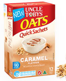 UNCLE TOBYS Oats Quick Sachets Caramel