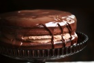 Chocolate truffle cake with chestnut...