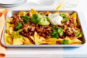 Tray baked nachos