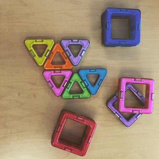 Some of the simplest toys are the best toys. #magformers #picoftheday #magnetic #magic