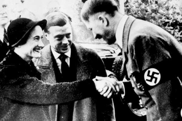 The queens uncle Edward and his wife Wallis Simpson met Hitler in 1937