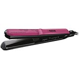 Nova NHS 980 Salon Style Temperature Controlled  Hair Straightner (Black/Pink)