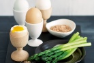 Soft-boiled eggs with Sichuan salt and...