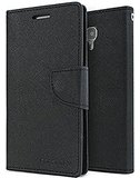 AE MERCURY GOOSPERY FANCY DIARY WALLET FLIP CASE COVER FOR LENOVO A6000 BLACK