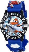 Disney Kids' W001527 Disney Planes Fire & Rescue Watch with Blue Plastic Band