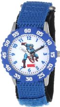 Marvel Kids' W000134 "Time Teacher" Captain America Stainless Steel Watch