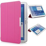 iHarbort® Samsung Galaxy Tab 4 10.1 Funda - ultra delgado ligero Funda de piel de cuerpo entero para Samsung Galaxy Tab 4 10.1 (T530 T535), con la función del sueño / despierta (rosa caliente)