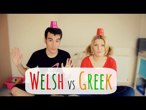 Welsh vs Greek Language Game! | ErinRachel