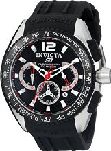 Invicta S1 Racing Chronograph Black Dial Stainless Steel Mens Watch 1453