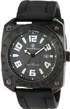 Smith & Wesson Men's SWW-5900 Flight Deck Black Rubber Strap Watch